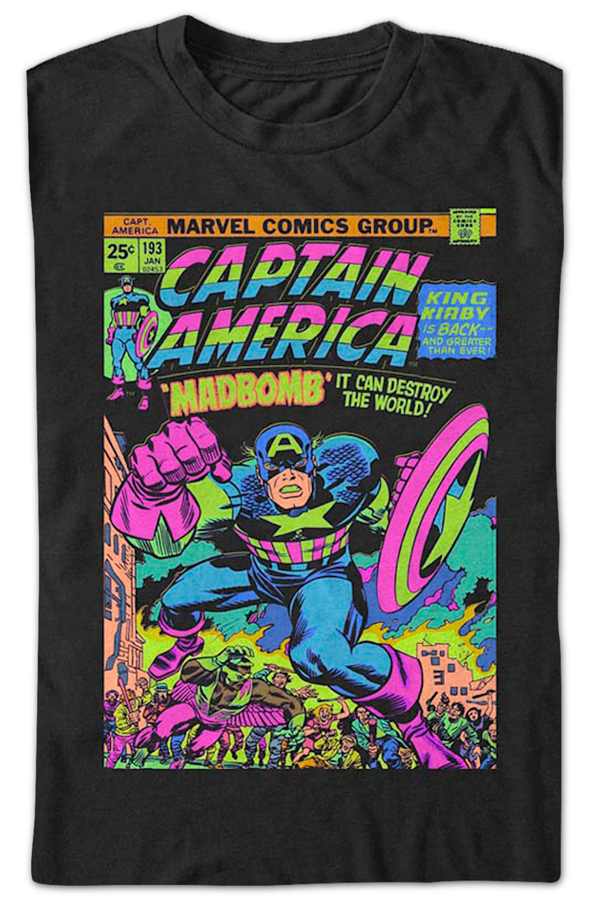 Madbomb Captain America Marvel Comics T-Shirt product image 2