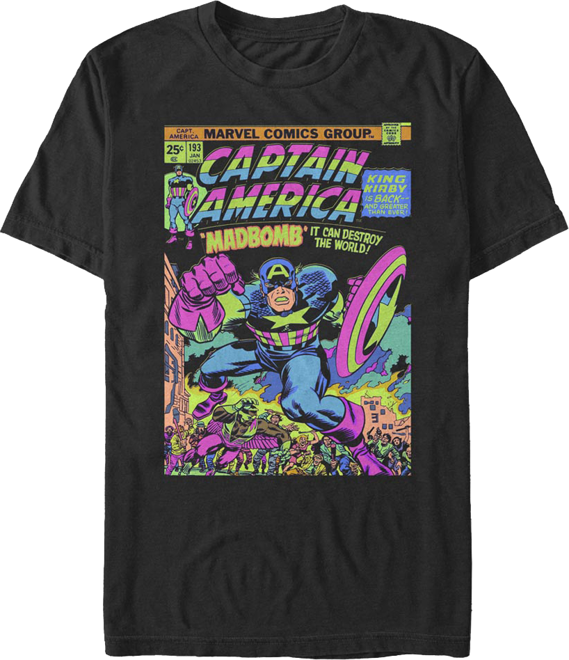 Madbomb Captain America Marvel Comics T-Shirt product image 1