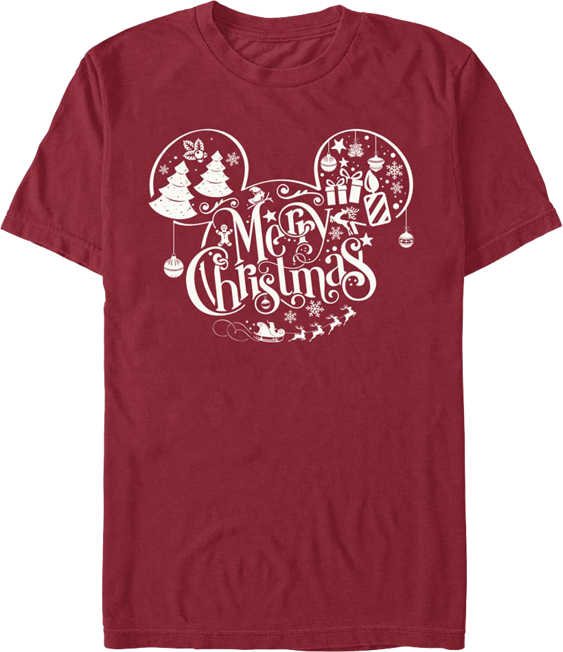 Mickey Mouse Merry Christmas Disney T-Shirt product image 1