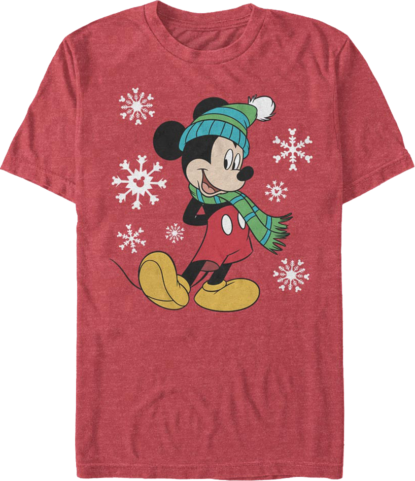 Mickey Mouse Snowflakes Disney T-Shirt product image 1