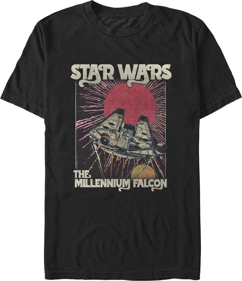Millennium Falcon Hyperdrive Star Wars T-Shirt product image 1