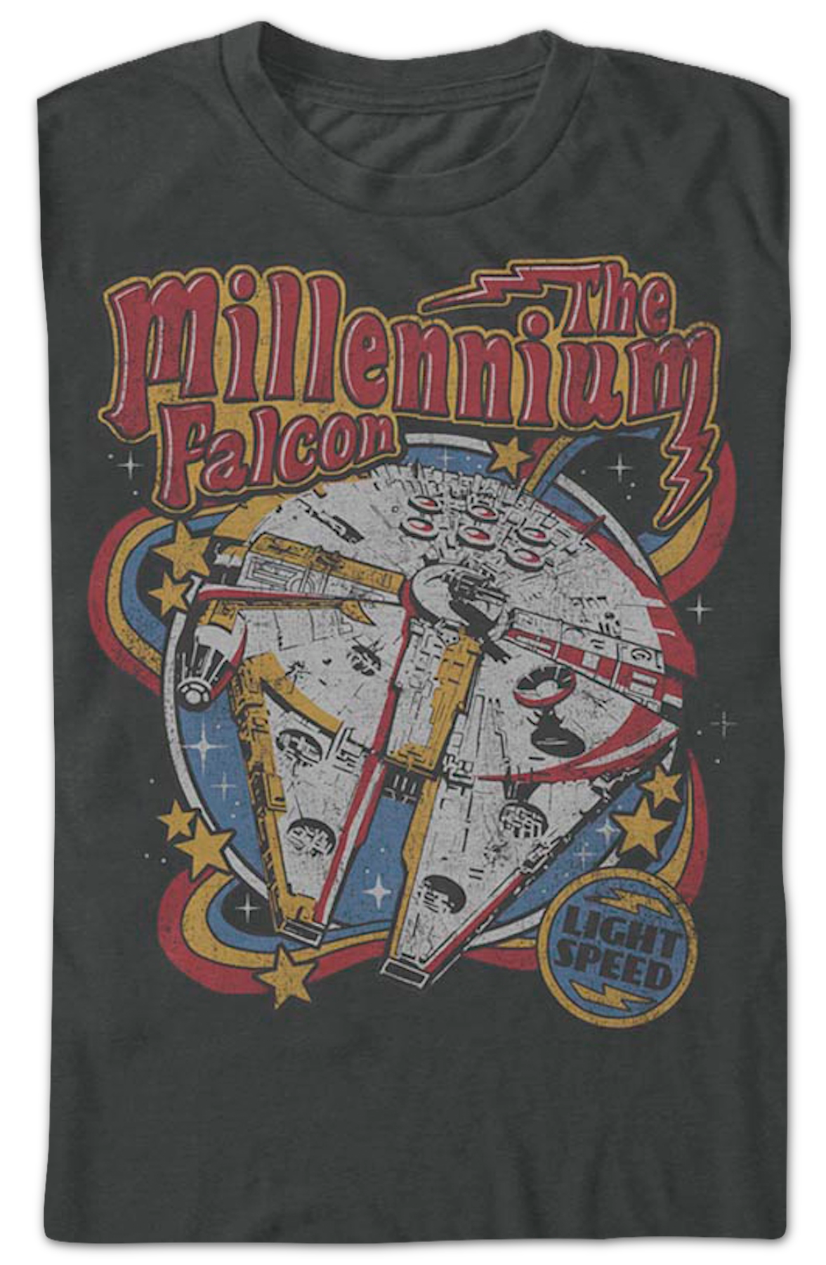 Millennium Falcon Light Speed Star Wars T-Shirt product image 2