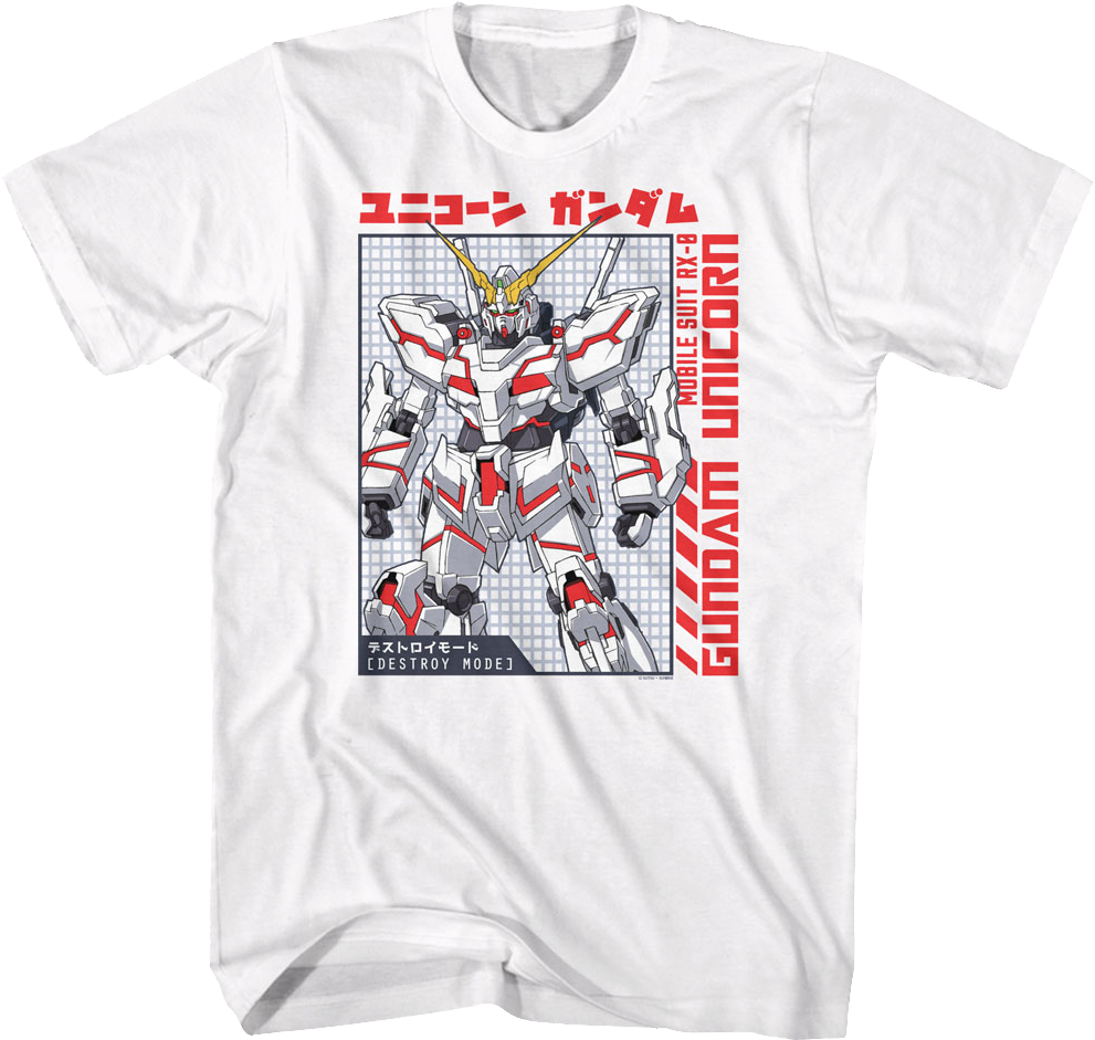 Mobile Suit Gundam Unicorn T-Shirt product image 1