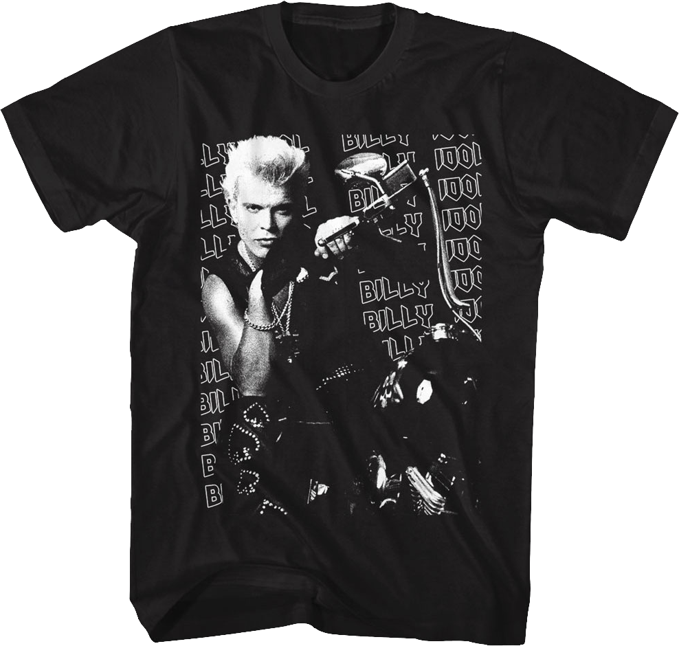 Motorcycle Photo Billy Idol T-Shirt product image 1