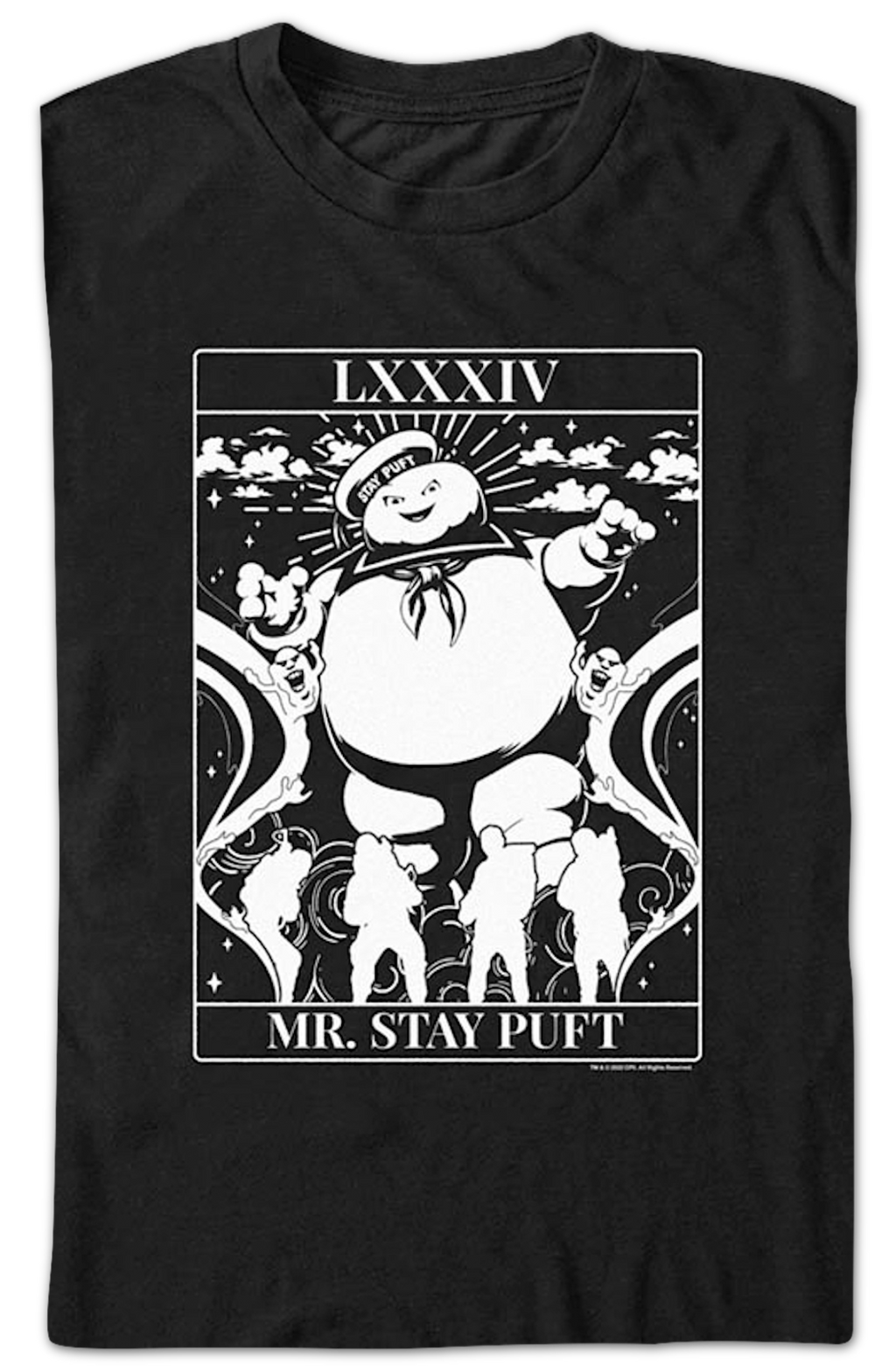 Mr. Stay Puft Tarot Card Ghostbusters T-Shirt product image 2