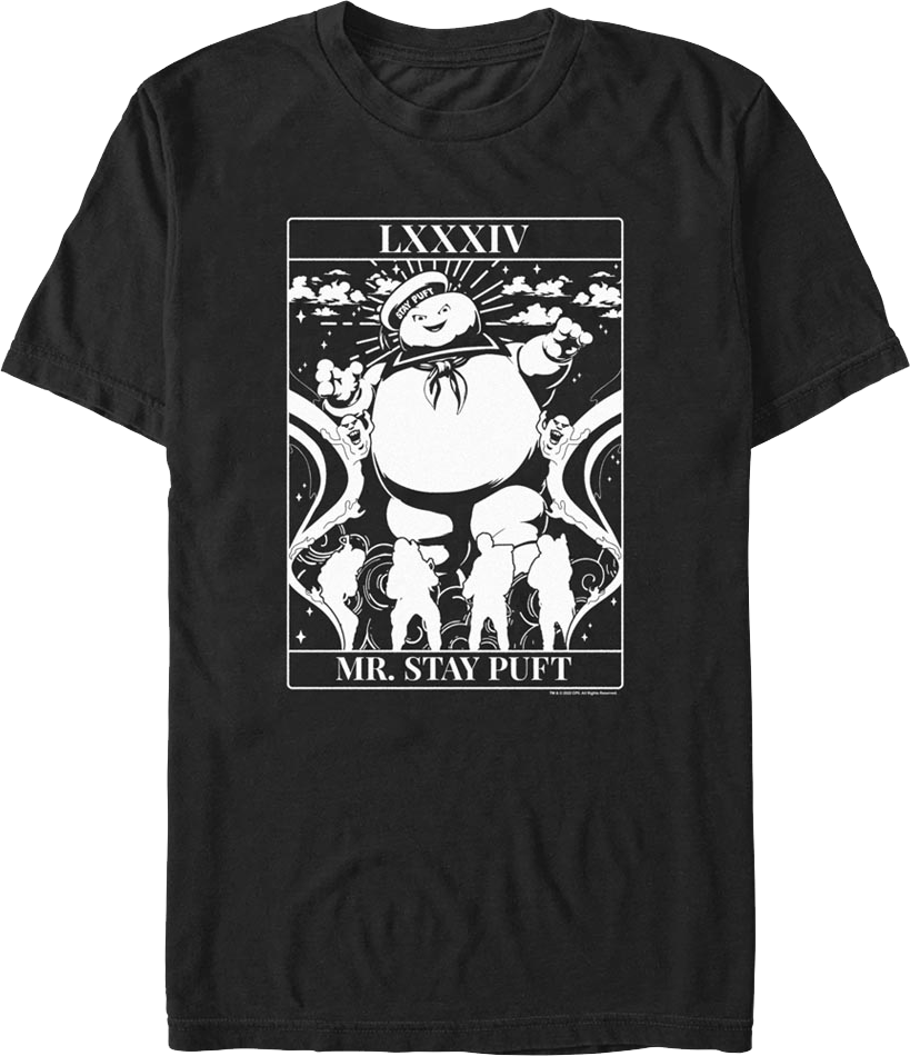Mr. Stay Puft Tarot Card Ghostbusters T-Shirt product image 1