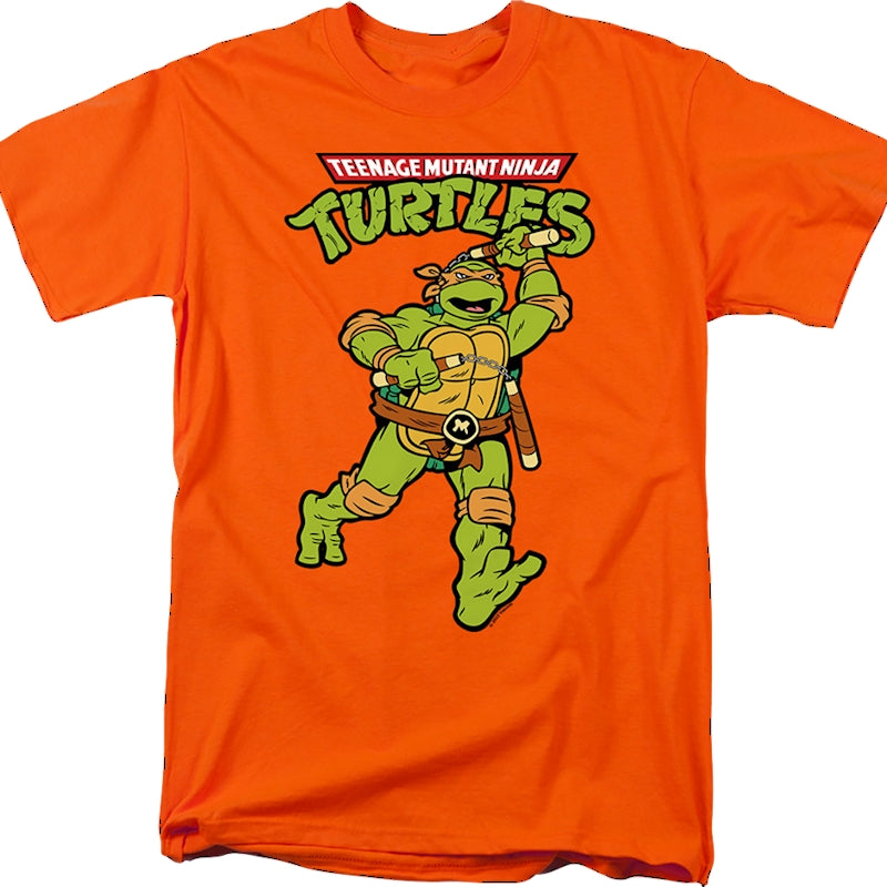 Orange Michelangelo Teenage Mutant Ninja Turtles T-Shirt product image 1