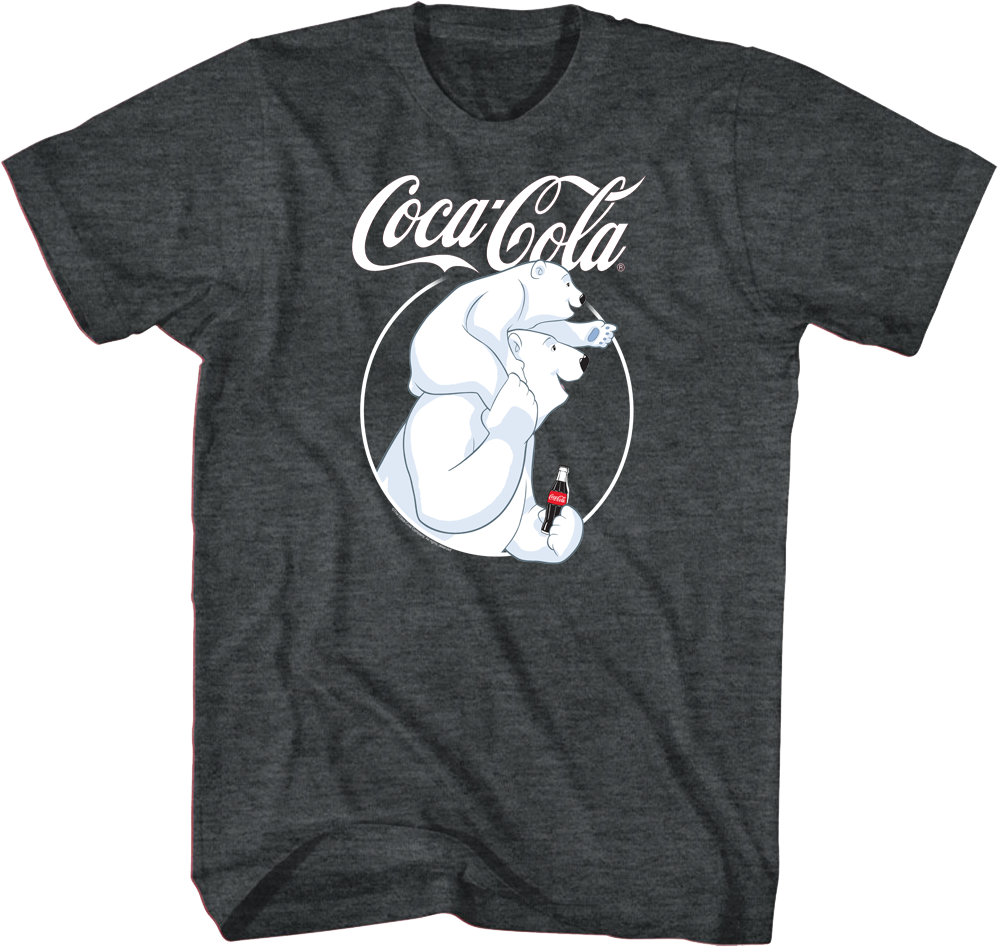 Piggyback Polar Bears Coca-Cola T-Shirt product image 1