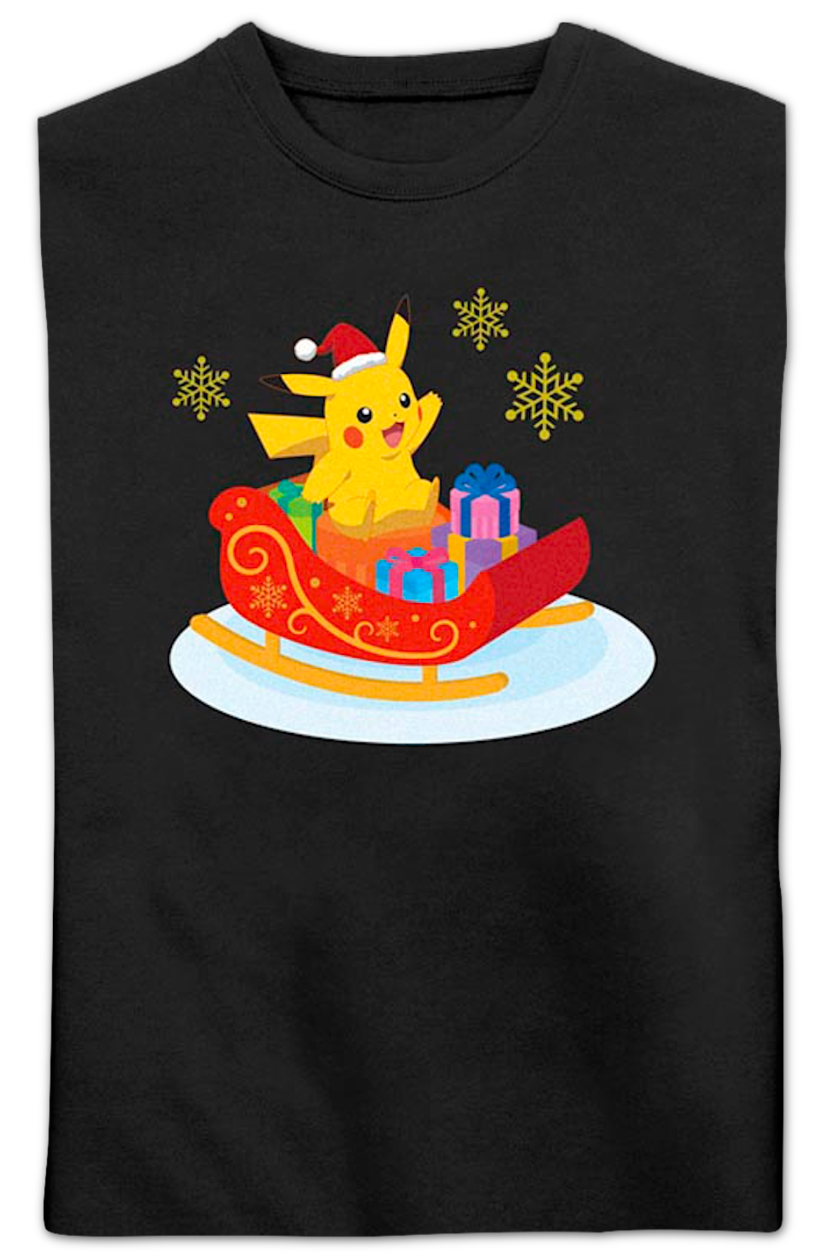 Pikachu Sleigh Ride Pokemon Sweatshirt product image 2