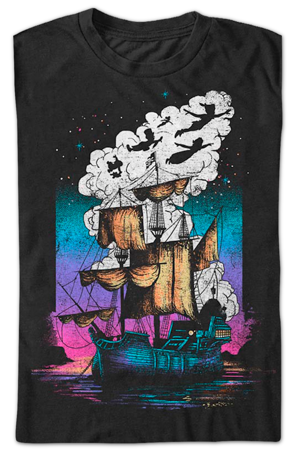 Pirate Ship Silhouettes Peter Pan Disney T-Shirt product image 2