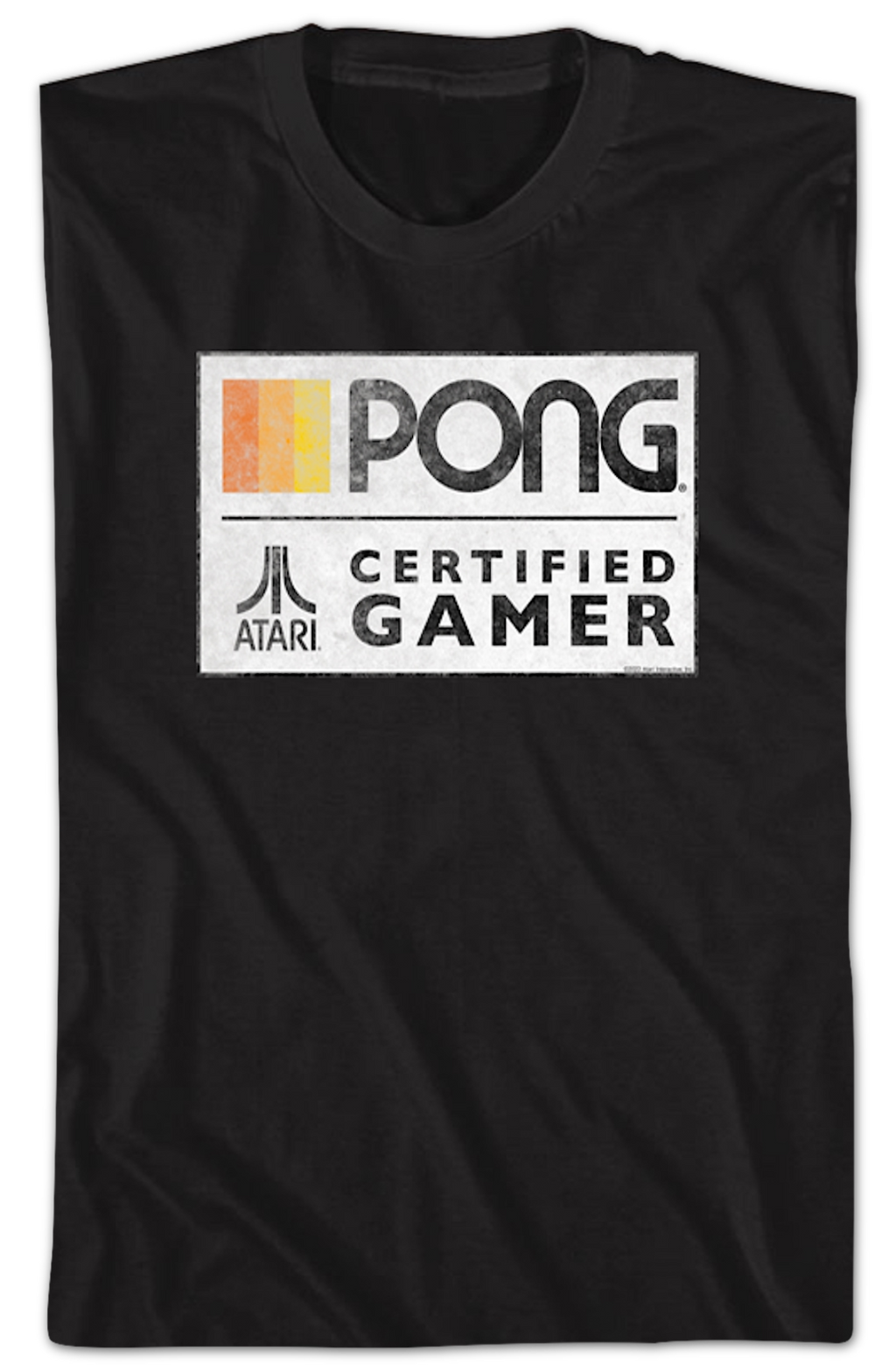 Pong Certified Gamer Atari T-Shirt product image 2