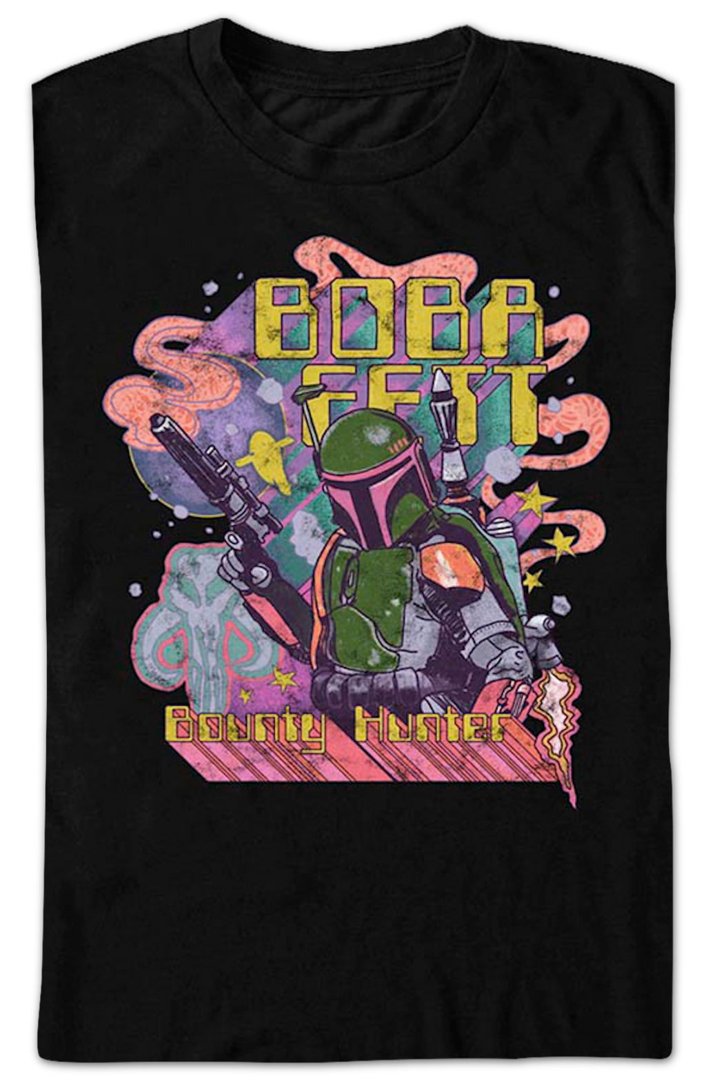 Psychedelic Boba Fett Star Wars T-Shirt product image 2