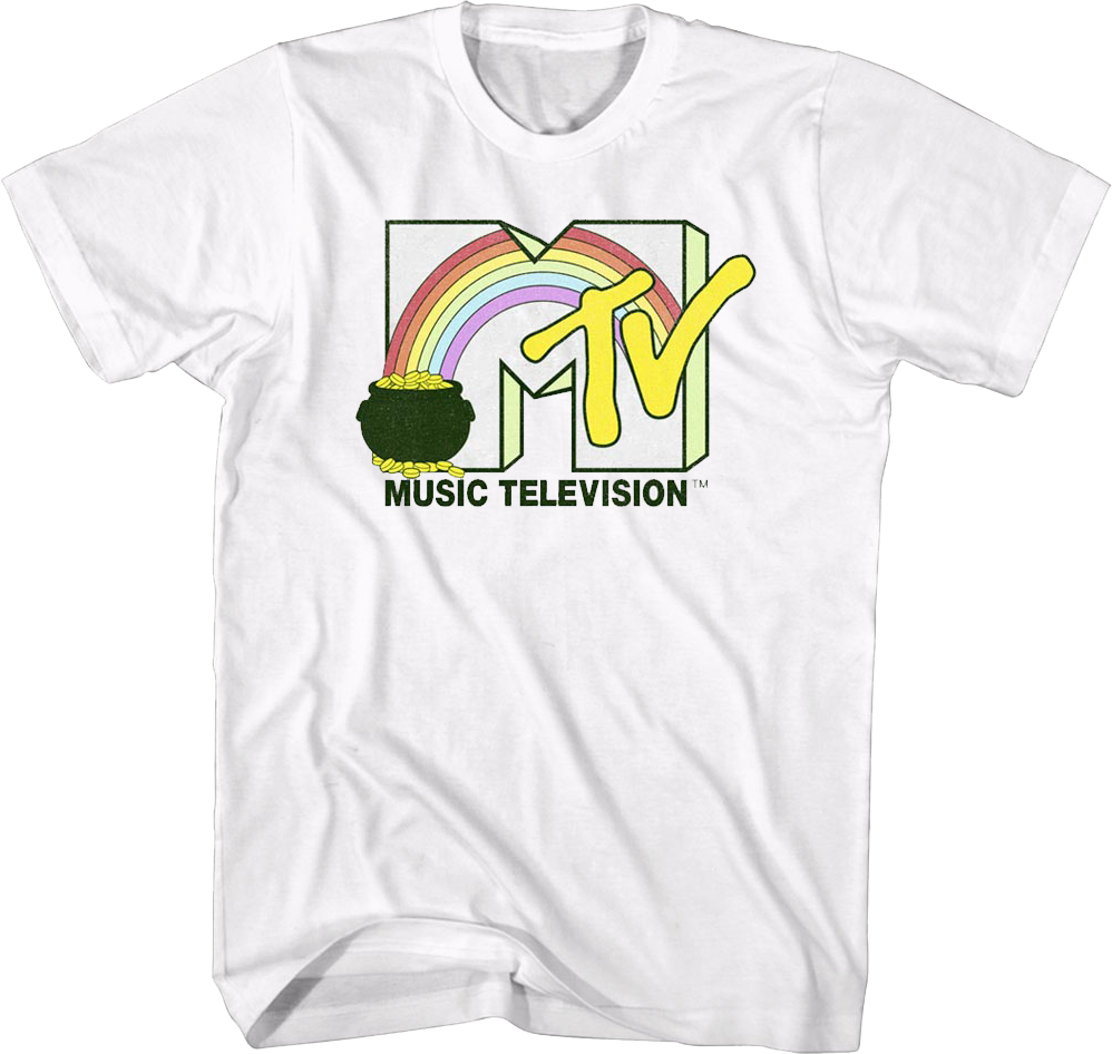 Rainbow And Pot Of Gold Logo MTV Shirt product image 1