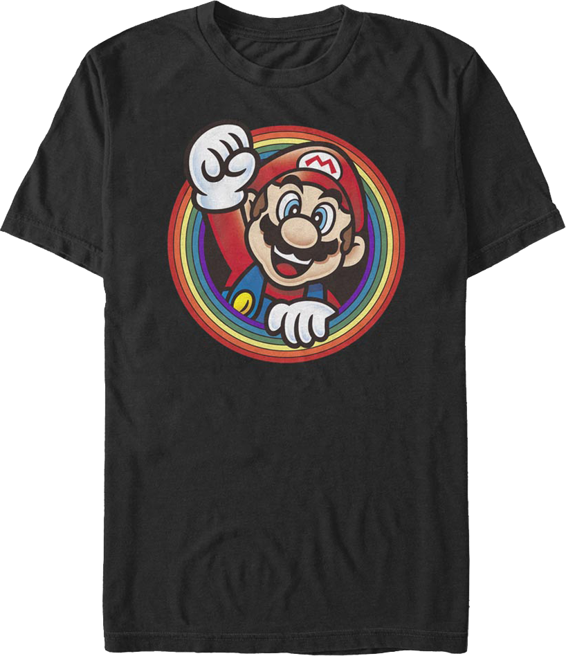 Rainbow Circle Super Mario Bros. T-Shirt product image 1