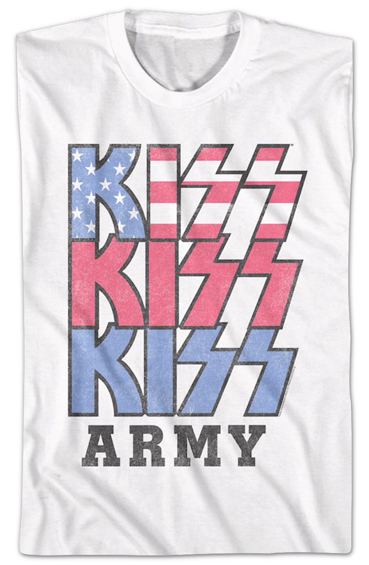 Red White Blue KISS Army T-Shirt product image 2