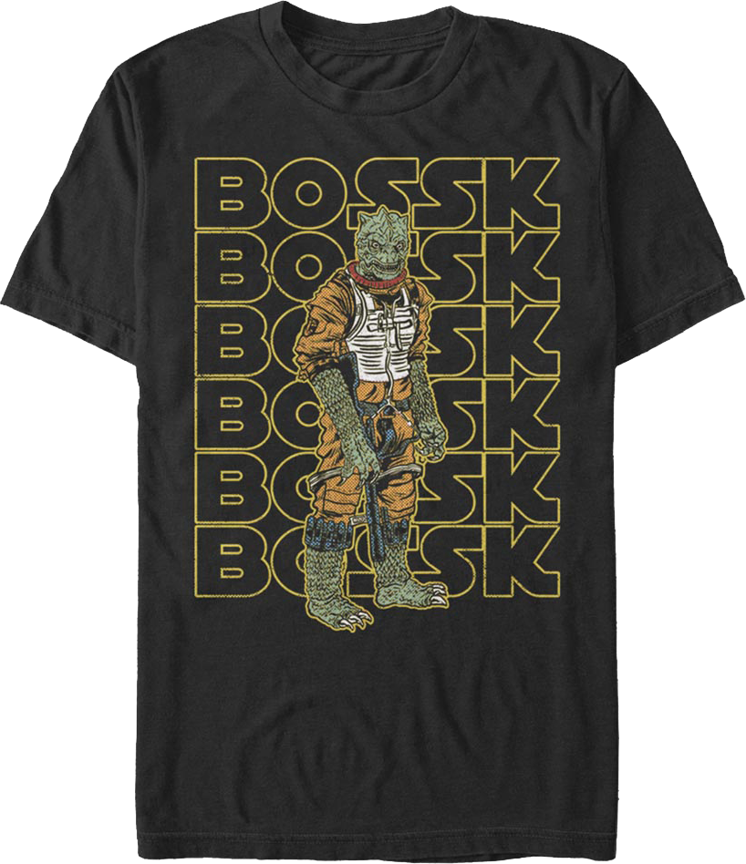 Retro Bossk Star Wars T-Shirt product image 1