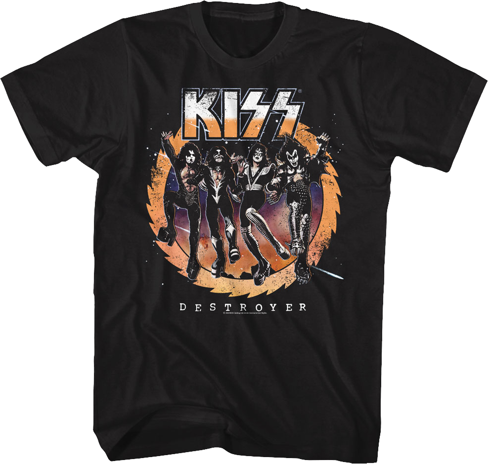 Retro Destroyer KISS T-Shirt product image 1