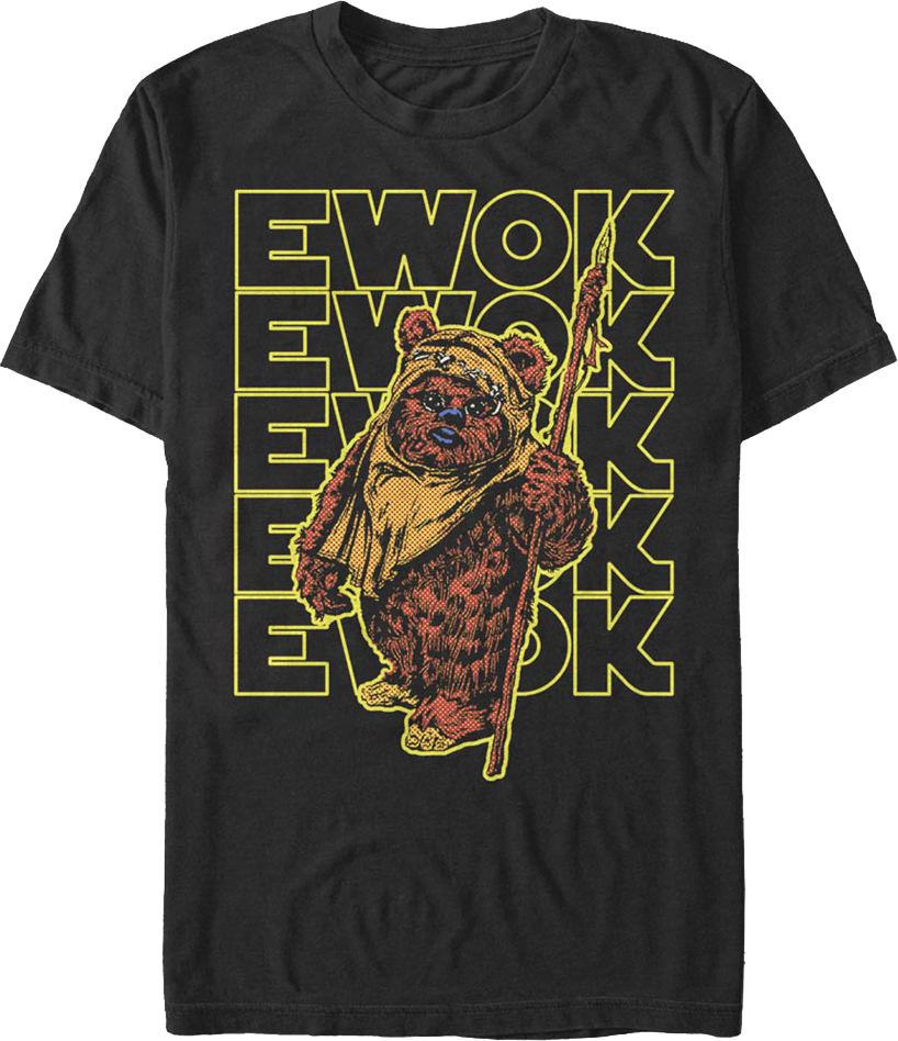 Retro Ewok Star Wars T-Shirt product image 1