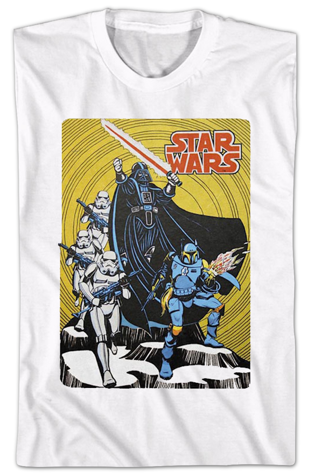 Retro Galactic Empire Comic Book Star Wars T-Shirt product image 2