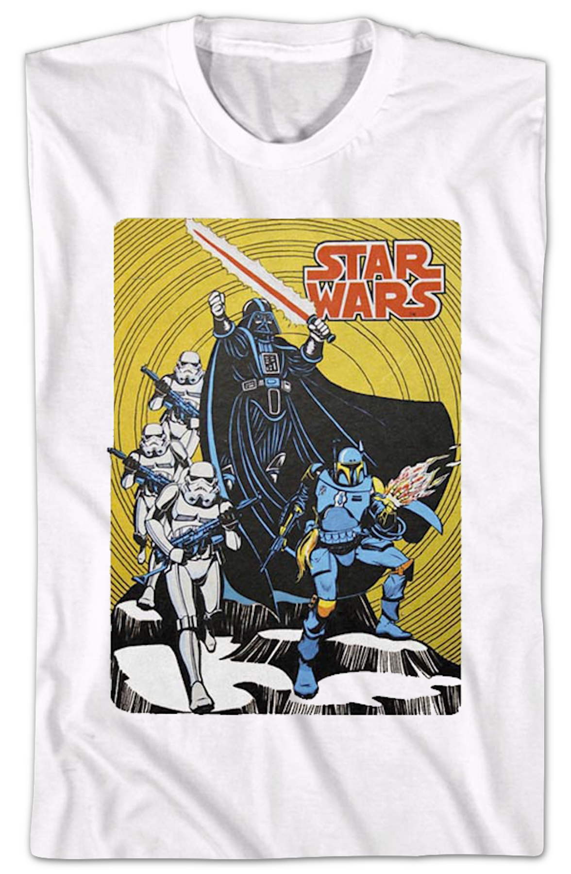 Retro Galactic Empire Comic Book Star Wars T-Shirt product image 2