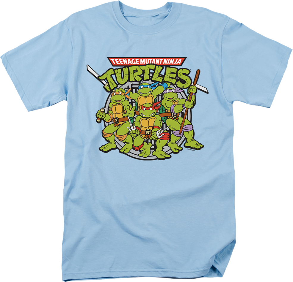 Retro Group Photo Teenage Mutant Ninja Turtles T-Shirt product image 1
