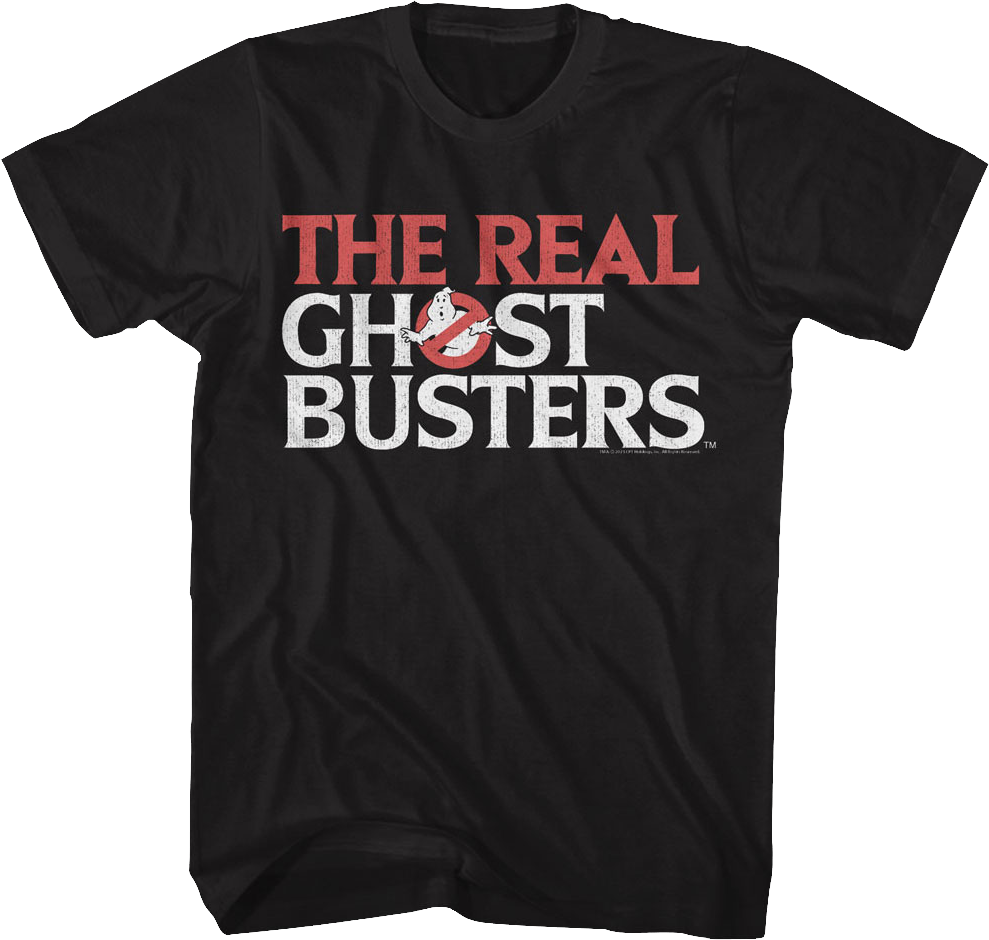 Retro Logo Real Ghostbusters T-Shirt product image 1