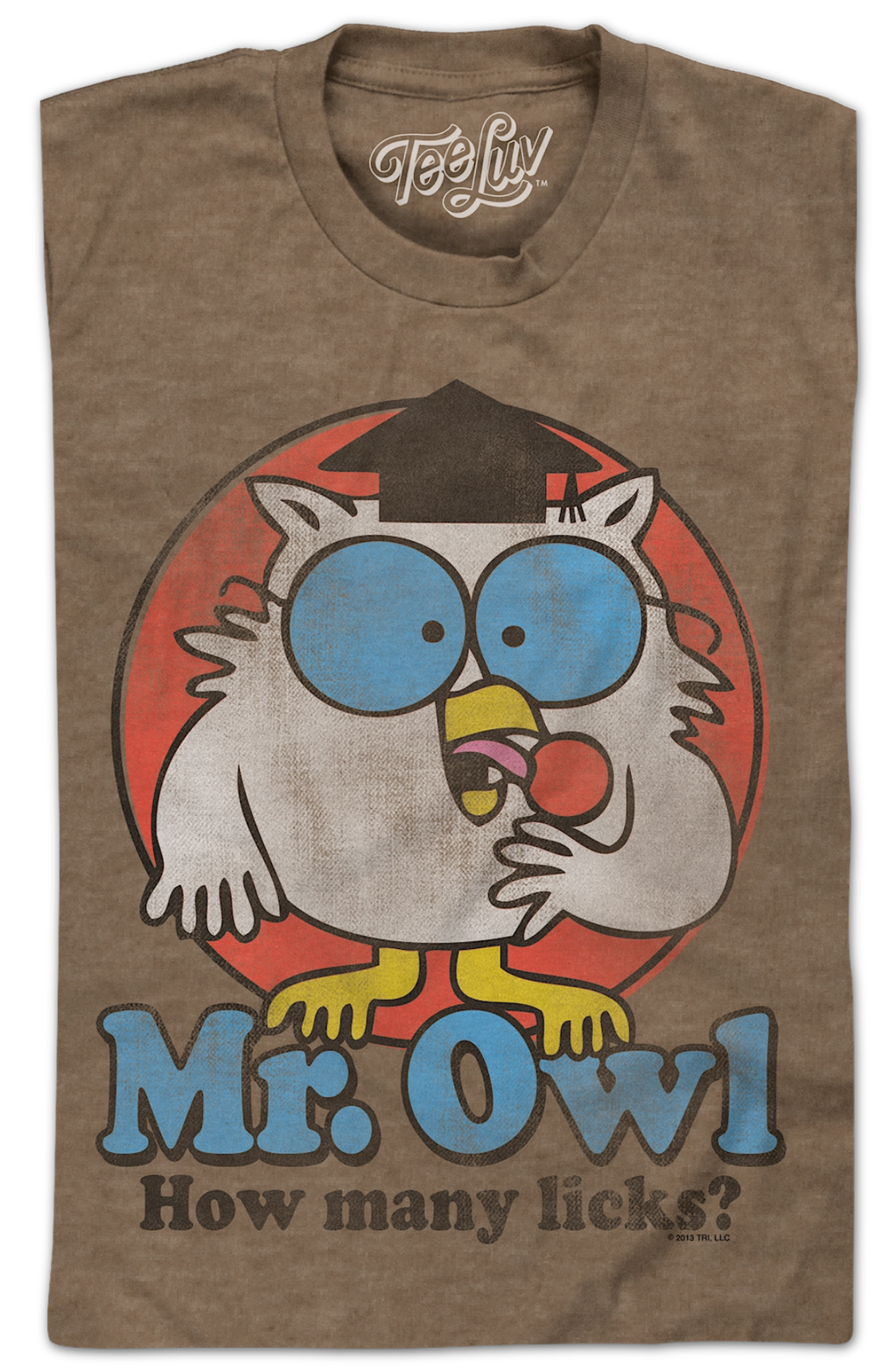 Retro Mr. Owl How Many Licks? Tootsie Pop T-Shirt product image 2
