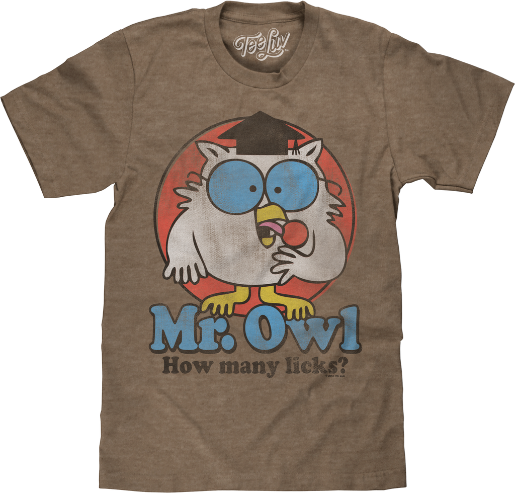 Retro Mr. Owl How Many Licks? Tootsie Pop T-Shirt product image 1