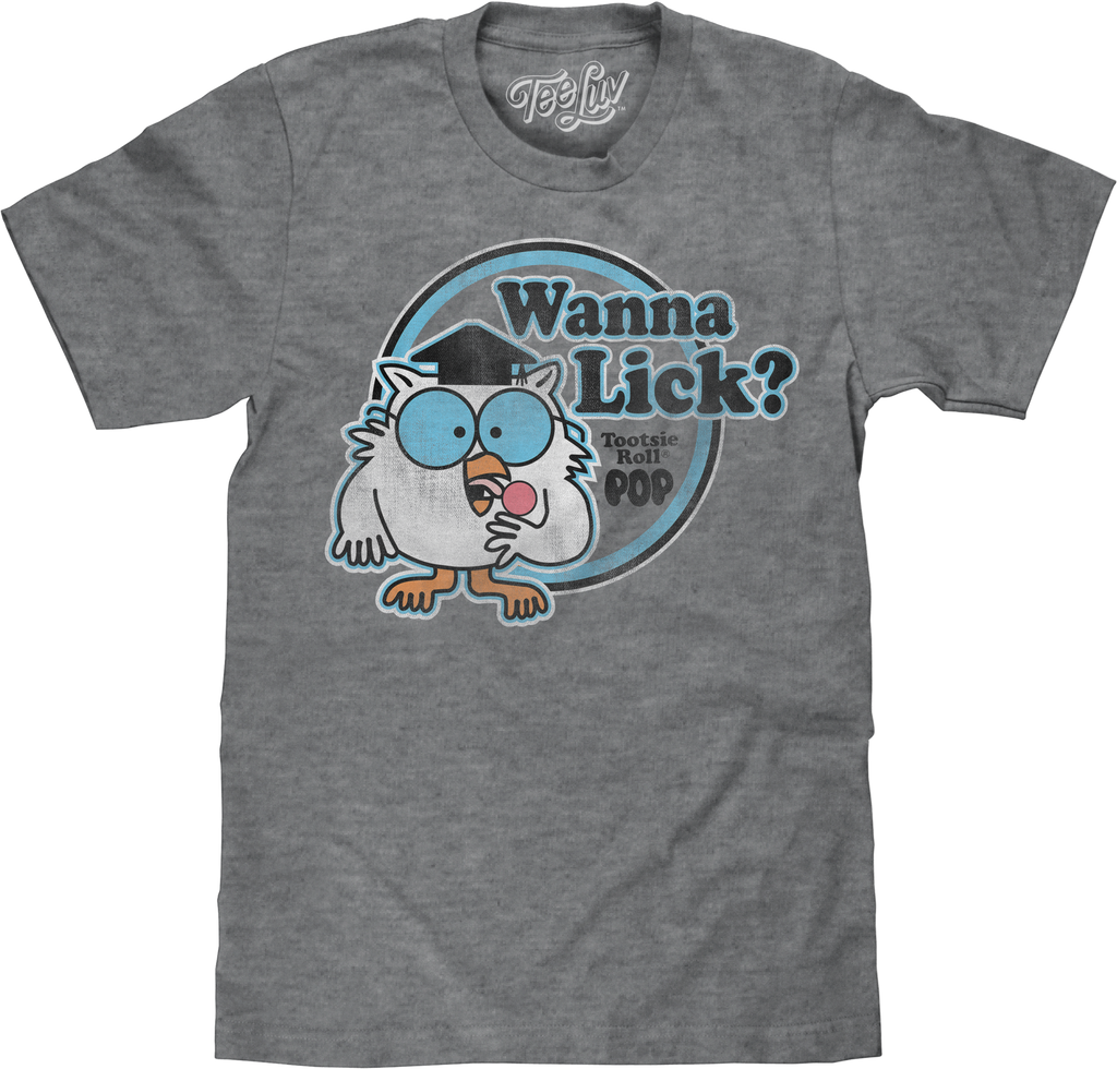 Retro Mr. Owl Wanna Lick? Tootsie Pop T-Shirt product image 1