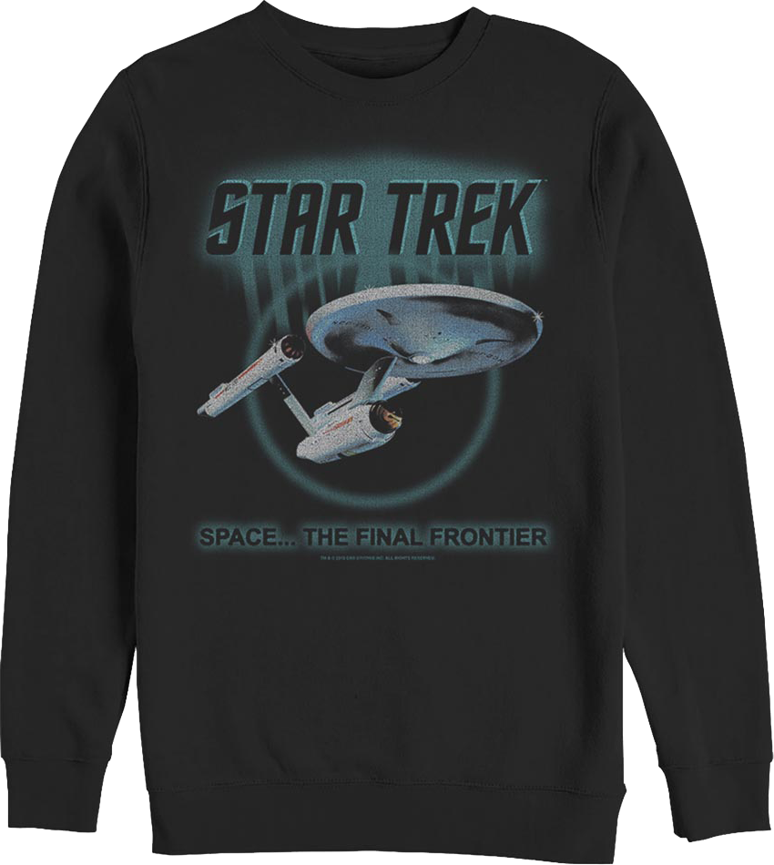 Retro Space The Final Frontier Star Trek Sweatshirt product image 1