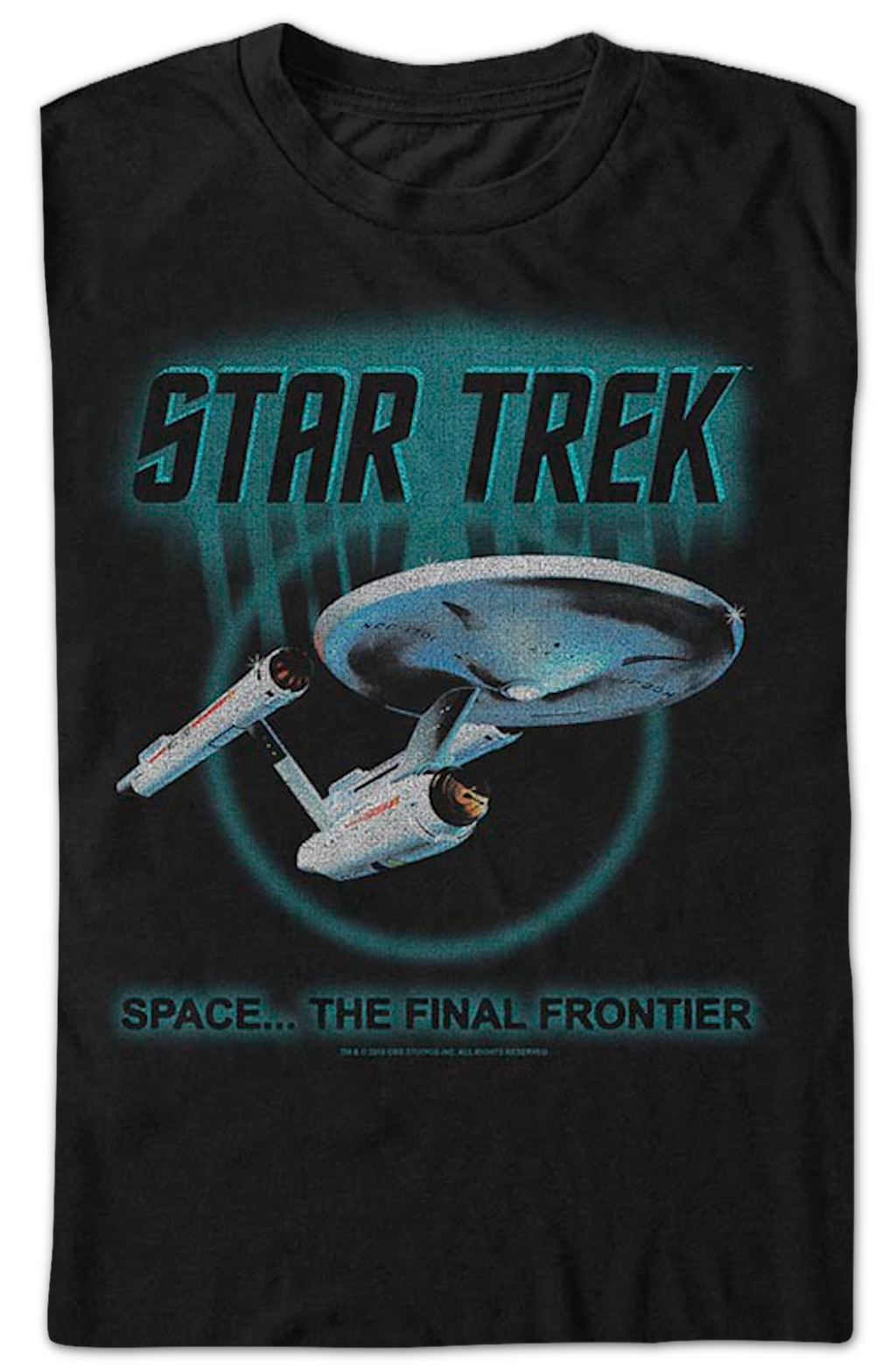 Retro Space The Final Frontier Star Trek T-Shirt product image 2