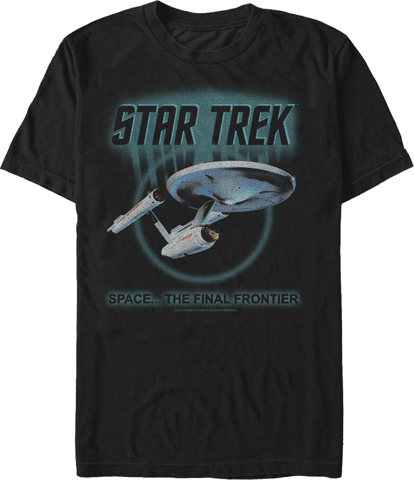 Retro Space The Final Frontier Star Trek T-Shirt product image 1
