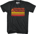 Retro Stripes Dungeons & Dragons T-Shirt product image 1