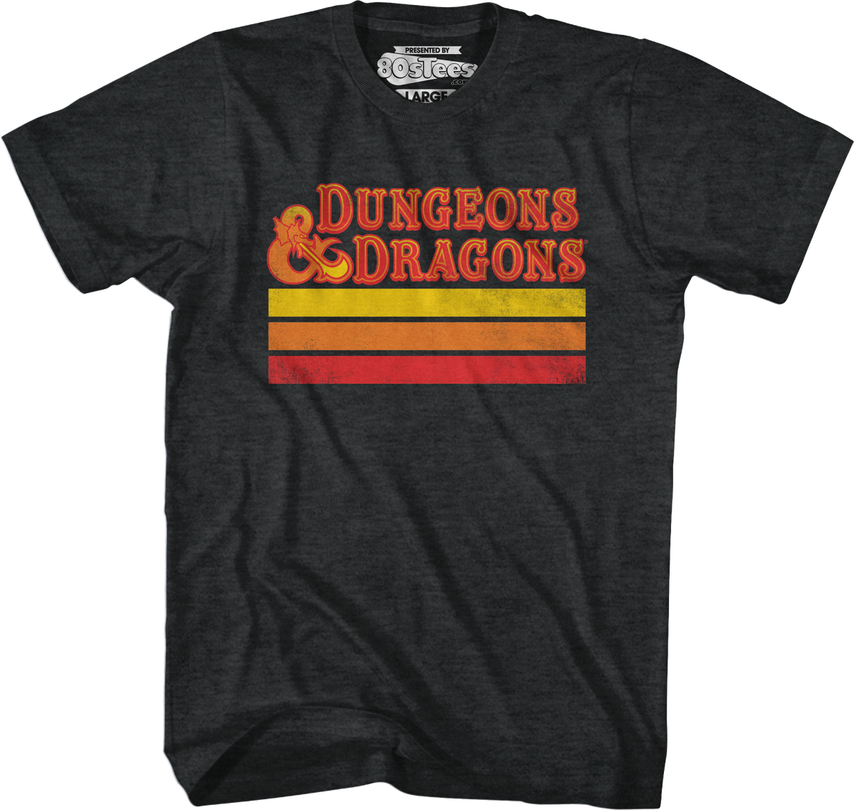 Retro Stripes Dungeons & Dragons T-Shirt product image 1
