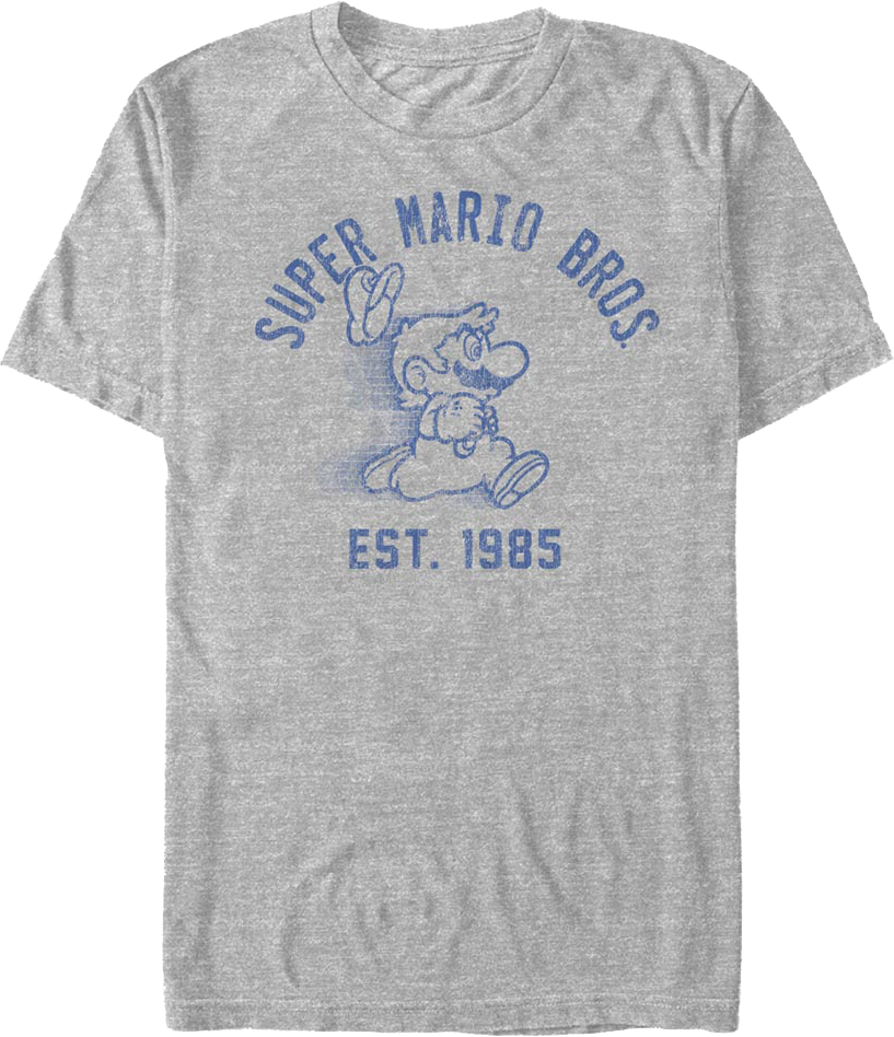 Retro Super Mario Bros. Est. 1985 Nintendo T-Shirt product image 1