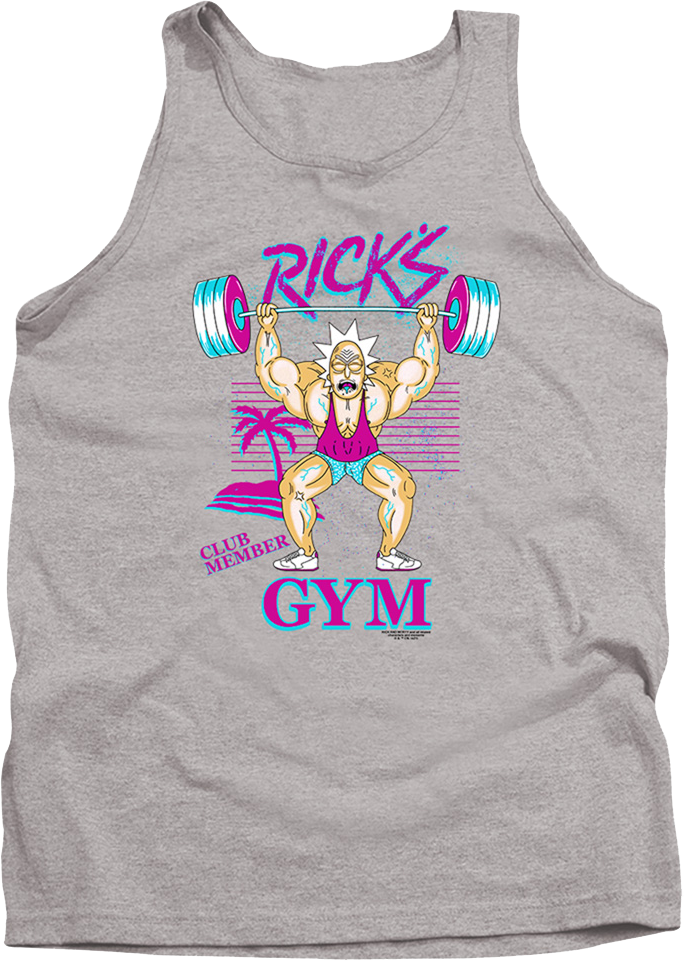 Rick's Gym Rick And Morty Tank Top