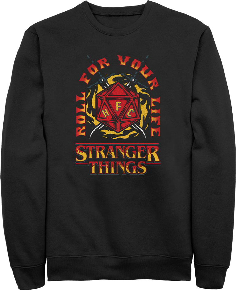 Roll For Your Life Stranger Things Sweatshirt product image 1