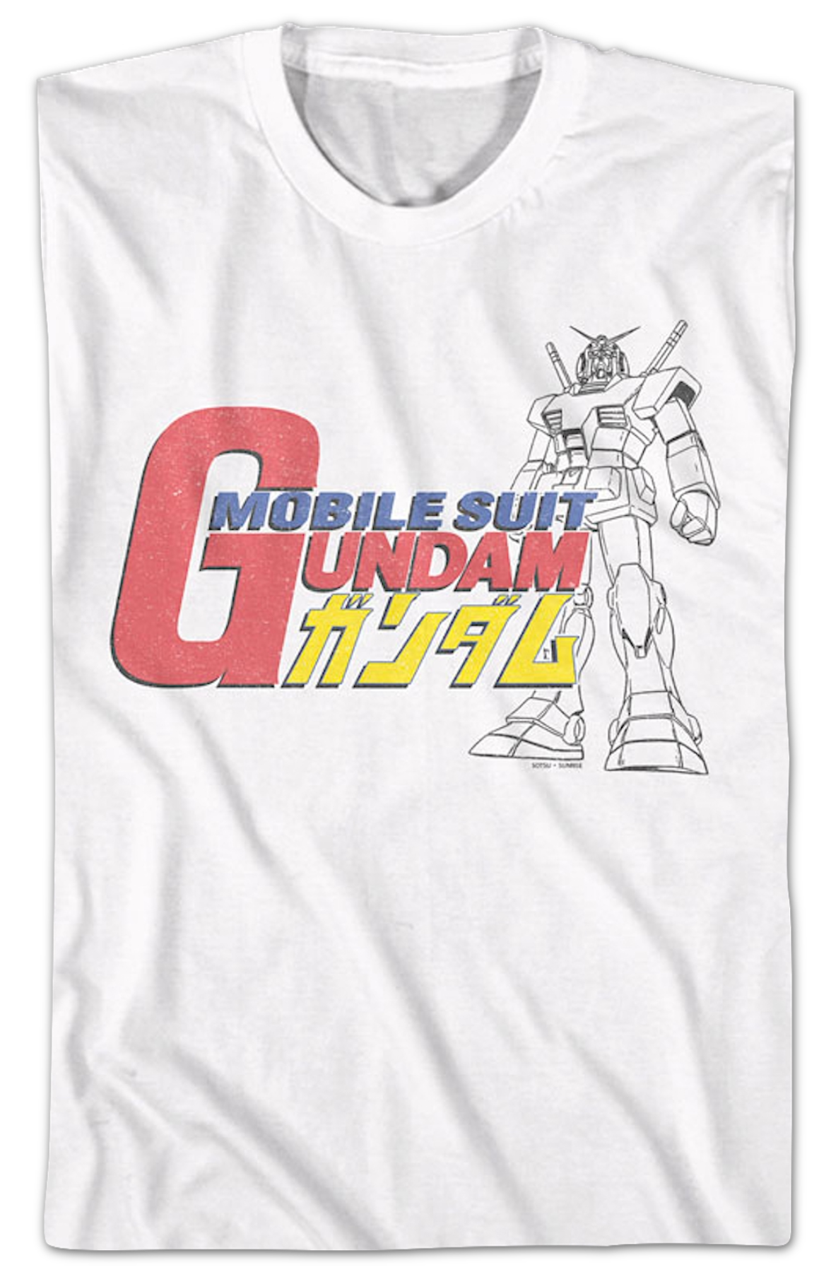 RX-78-2 Sketch Gundam T-Shirt product image 2