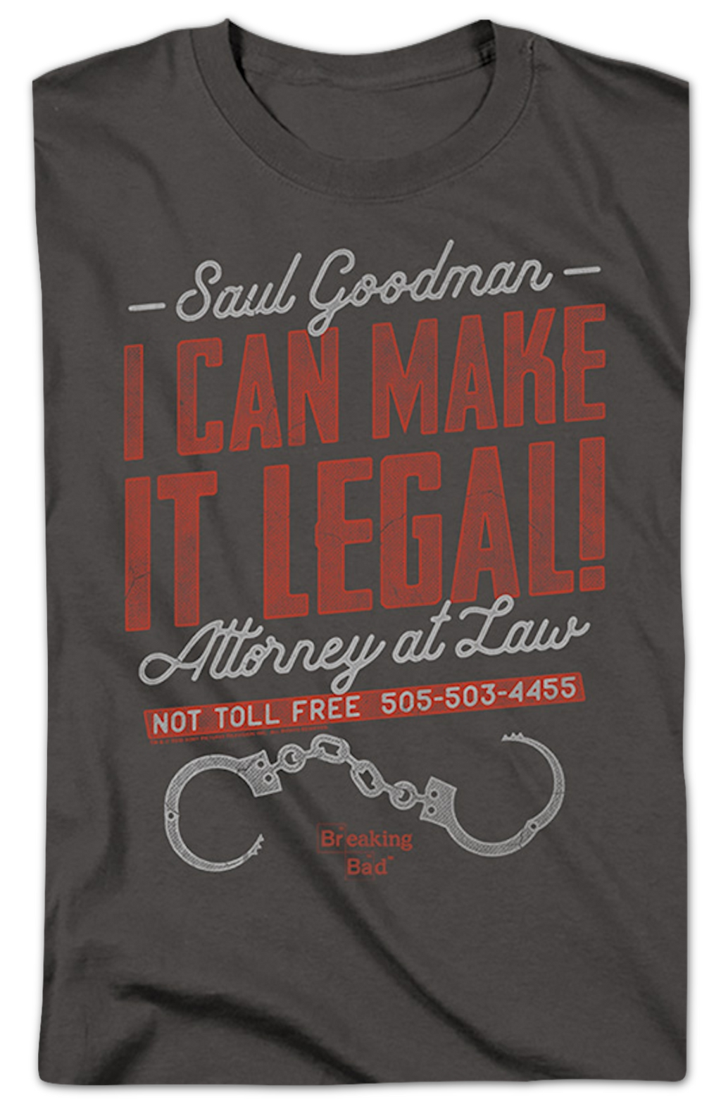 Saul Goodman I Can Make It Legal Breaking Bad T-Shirt product image 2