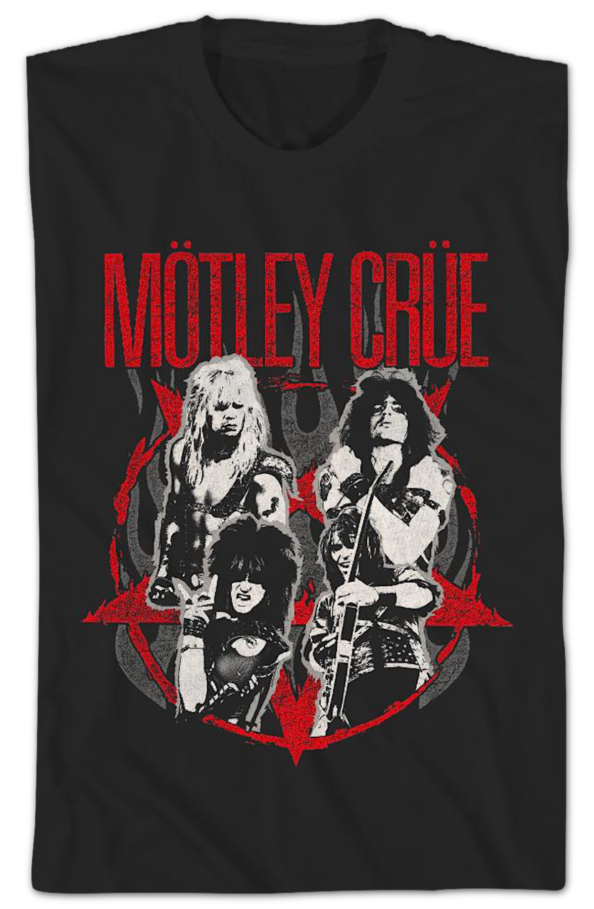 Shout At The Devil Flames Motley Crue T-Shirt product image 1