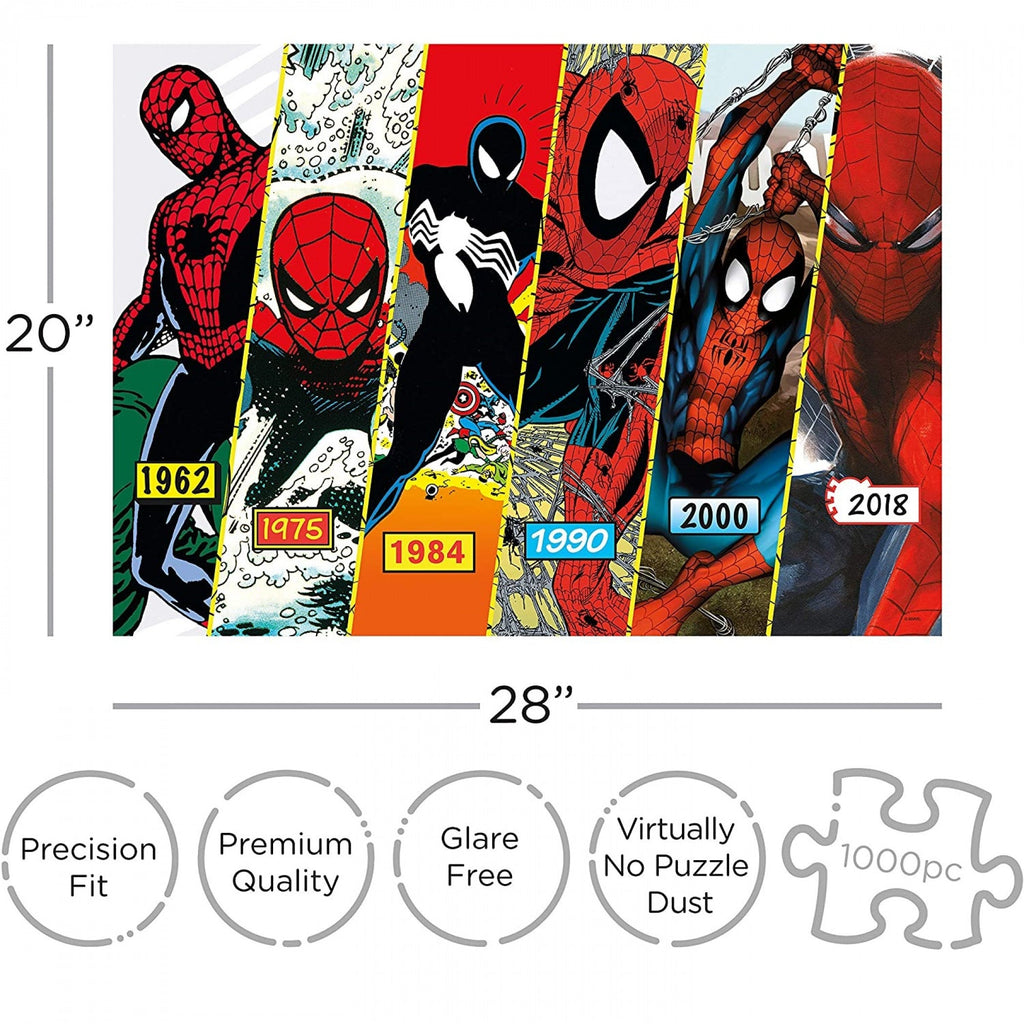 Spider-Man Costume Timeline 1000 Piece Marvel Comics Puzzle