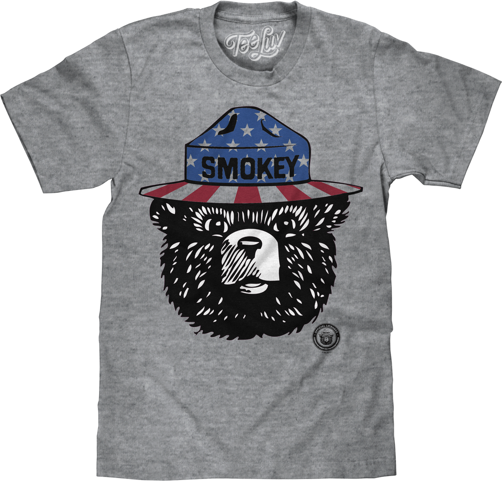 Stars And Stripes Smokey Bear T-Shirt product image 1