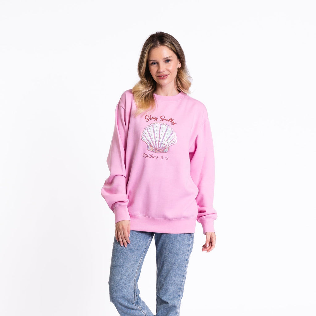 Embellished Stay Salty Crewneck Sweatshirt product image 15