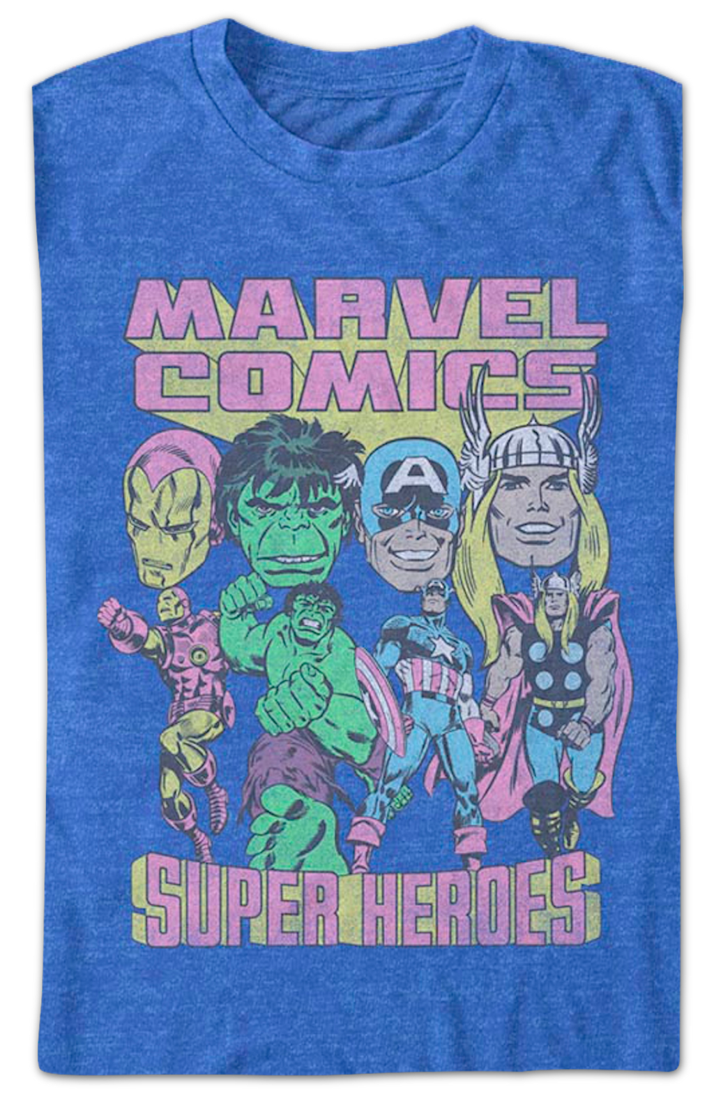 Super Hero Heads Marvel Comics T-Shirt product image 2