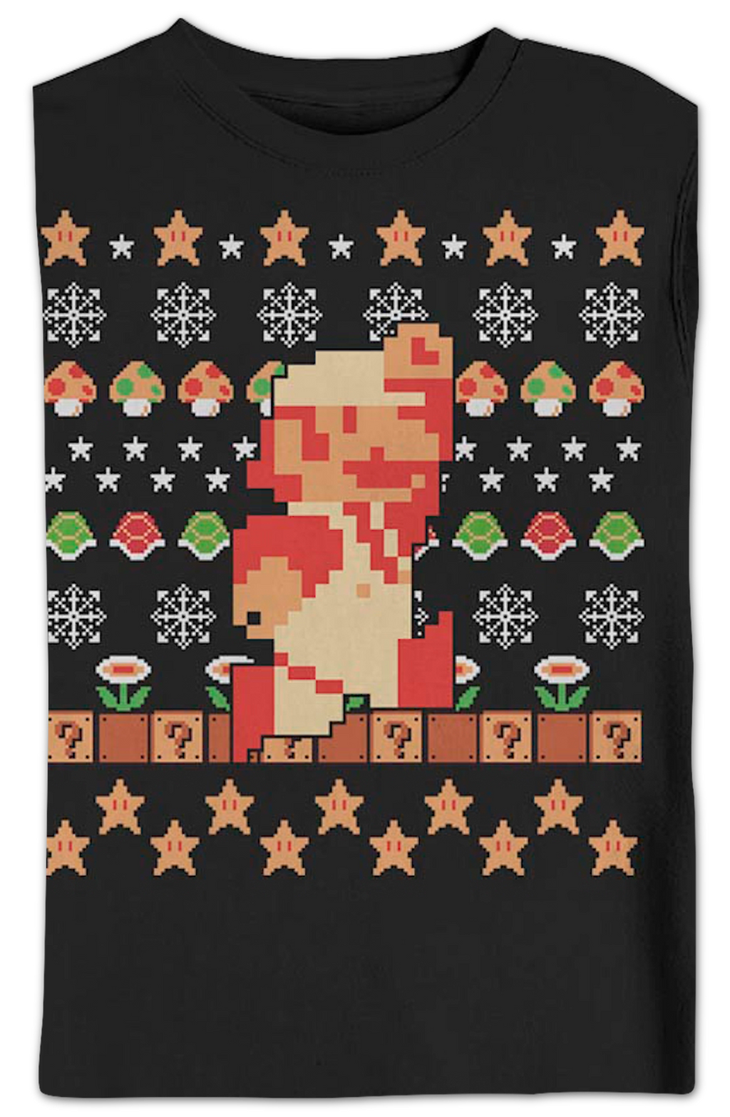 Super Mario Faux Ugly Christmas Sweater Nintendo Sweatshirt product image 2