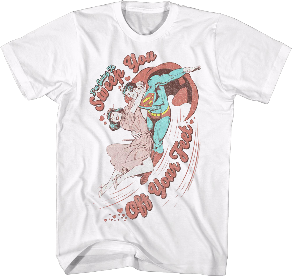 Superman I'll Sweep You Off Your Feet DC Comics T-Shirt product image 1