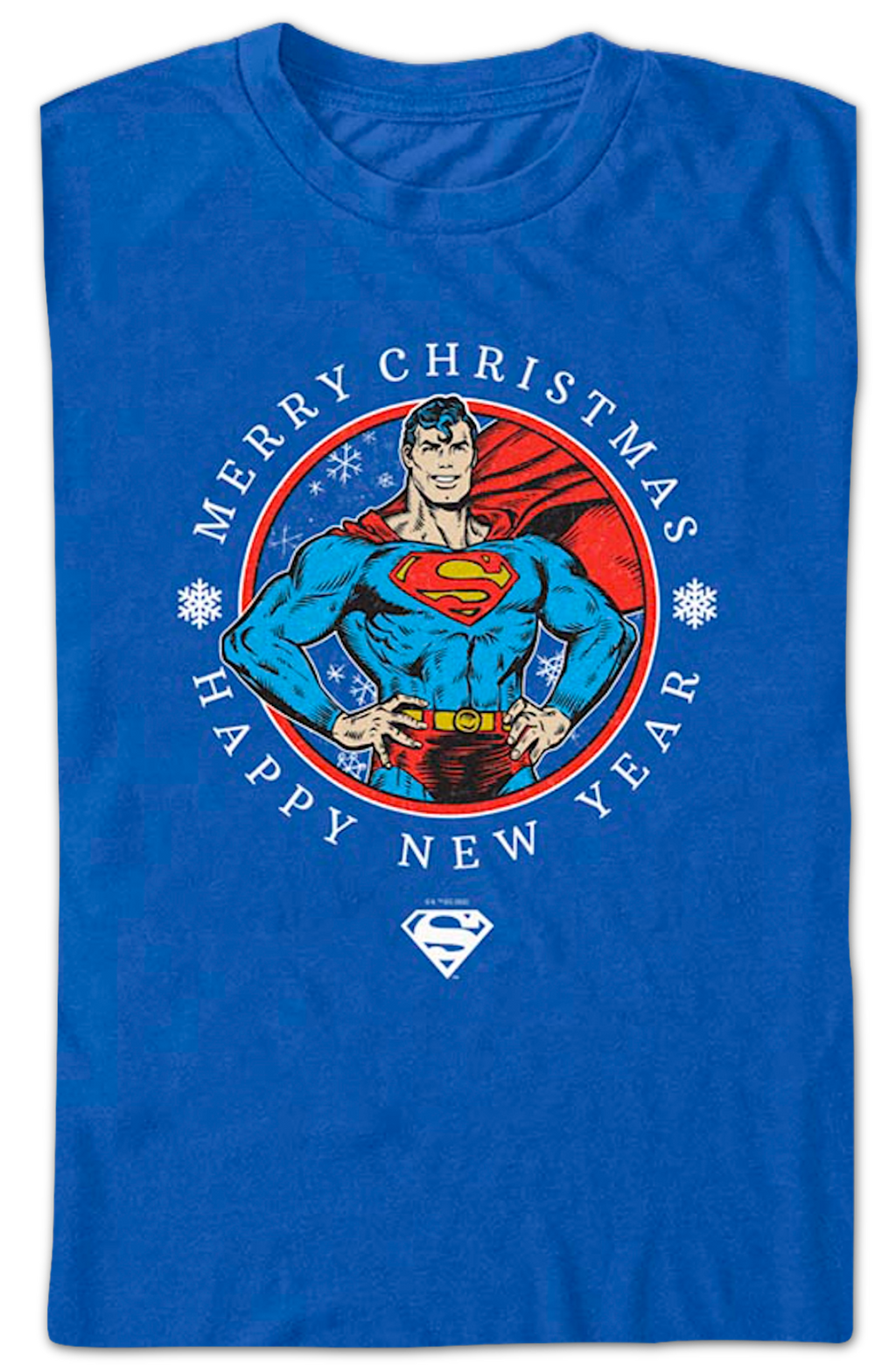 Superman Merry Christmas Happy New Year DC Comics T-Shirt product image 2