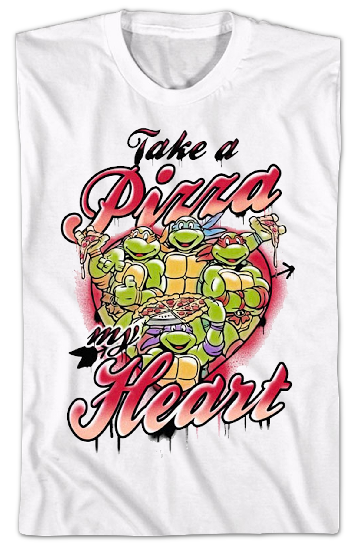 Take A Pizza My Heart Teenage Mutant Ninja Turtles T-Shirt product image 2