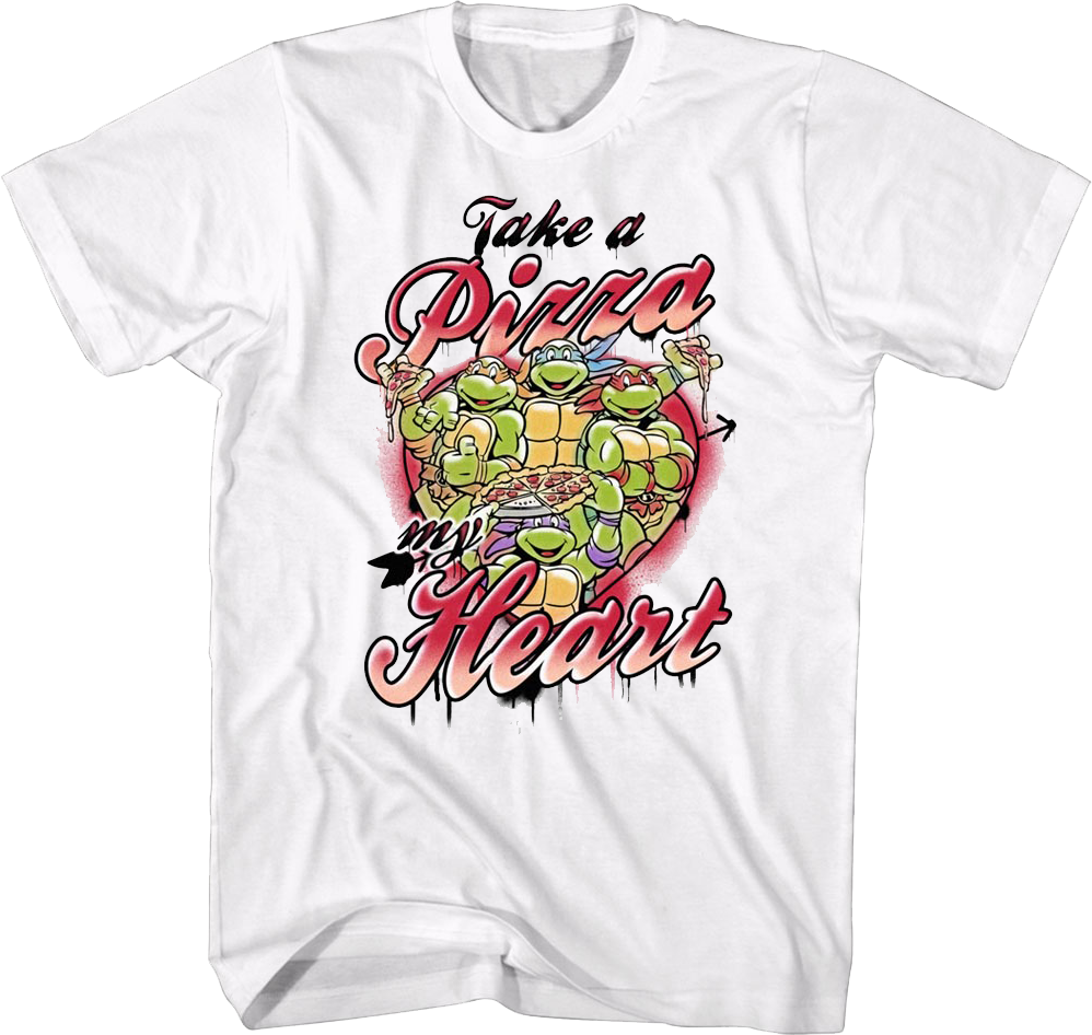 Take A Pizza My Heart Teenage Mutant Ninja Turtles T-Shirt product image 1