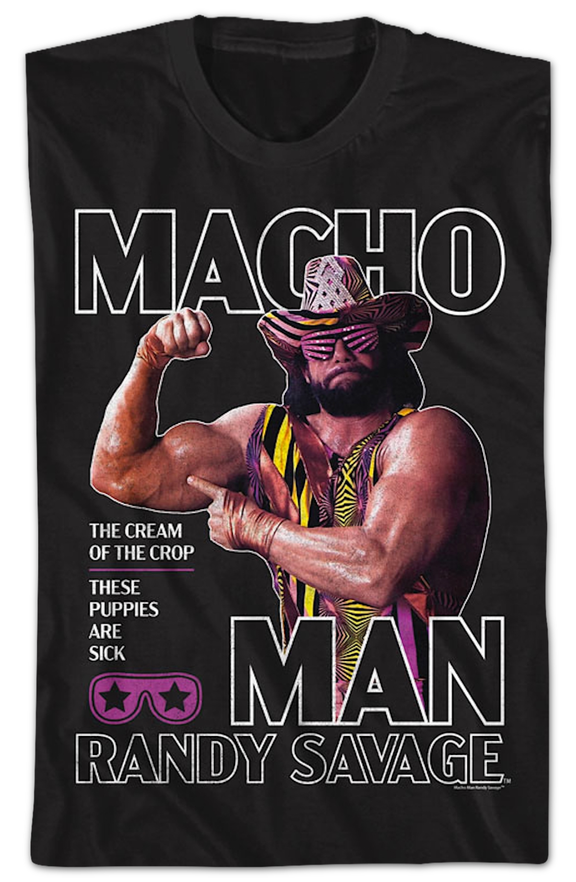 The Cream Of Crop Flex Macho Man Randy Savage T-Shirt product image 2
